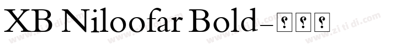 XB Niloofar Bold字体转换